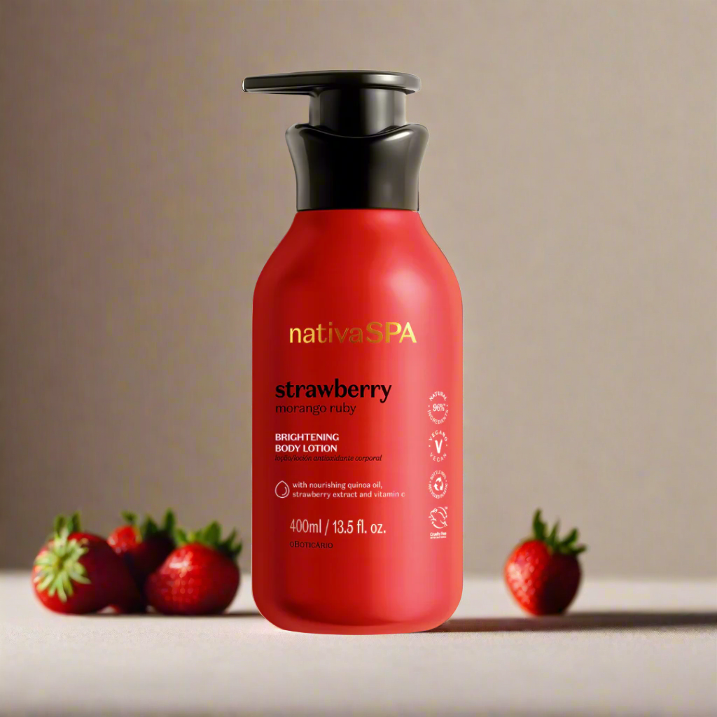 Nativa SPA Loción Hidratante Corporal Strawberry, 400ml